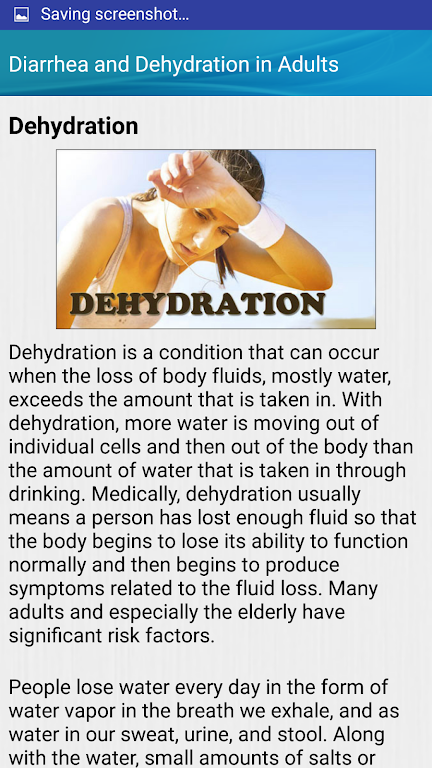 Schermata Diarrhea and Dehydration Help 1