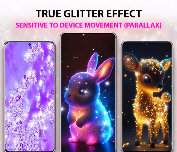 Glitter Live Wallpaper Tangkapan skrin 0