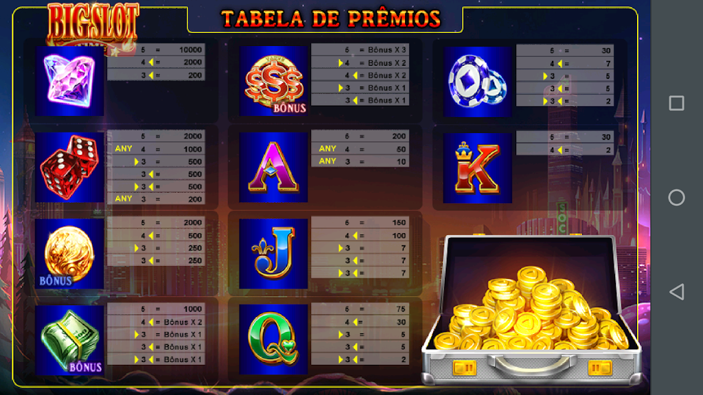 Big Slot Fortune Caça Níquel 螢幕截圖 1