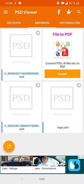 PSD File Viewer Schermafbeelding 1