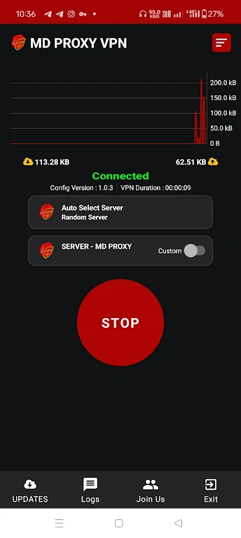 MD PROXY VPN ဖန်သားပြင်ဓာတ်ပုံ 1