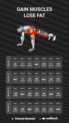 Trainingsplan Muscle Booster Screenshot 0