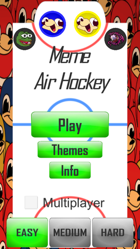 Meme Air Hockey Captura de pantalla 0