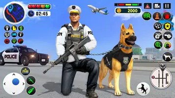 US Police Dog Games : Airport Crime Police Games ภาพหน้าจอ 0