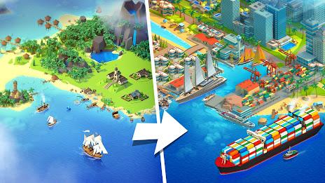 Sea Port: Cargo Boat Tycoon Ảnh chụp màn hình 0