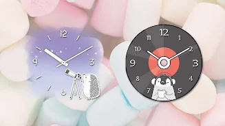 Analog clock widget ANIMALLIFE 스크린샷 2