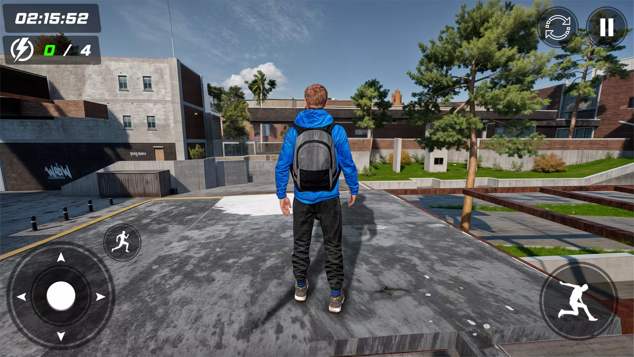 Going Up Rooftop Parkour Games 螢幕截圖 0