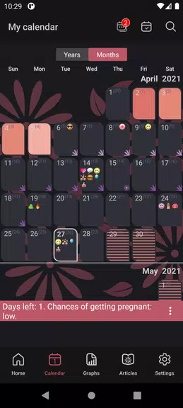 WomanLog Period Calendar ဖန်သားပြင်ဓာတ်ပုံ 2