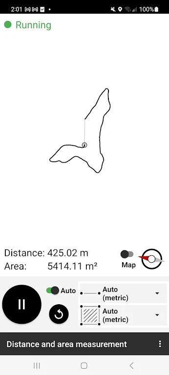 Mesure de distance/surface Capture d'écran 0