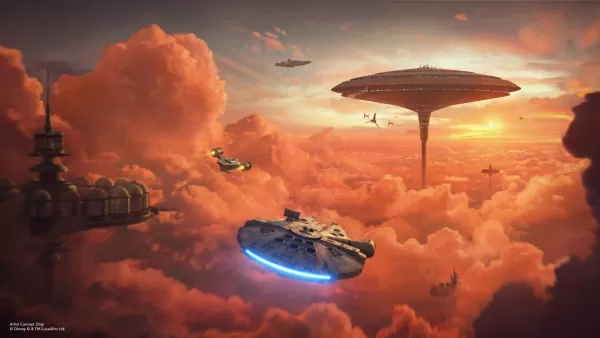 Inżynierowie dbania o Grogu w nowej aktualizacji Millennium Falcon o tematyce mandalorii - Celebration Star Wars Celebration