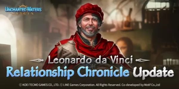 Leonardo da Vinci schließt sich den Ursprung der Uncharted Waters im neuesten Update an