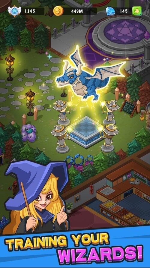 Idle Wizard College Ekran Görüntüsü 1