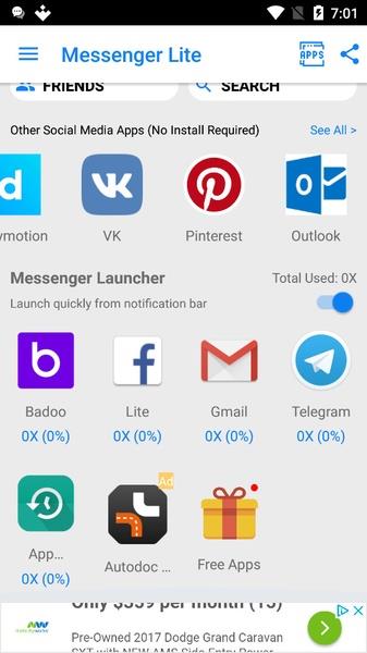 Messenger Pro Lite for Messages ภาพหน้าจอ 2