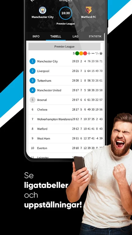 TVmatchen.nu - sport på TV Schermafbeelding 1