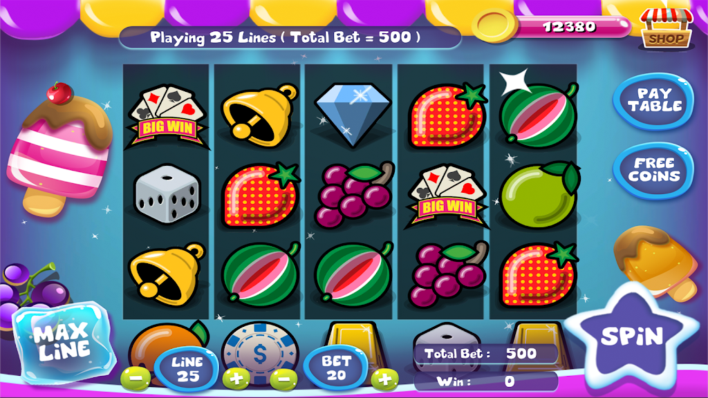 Slot Matchine IceCream - Vegas Casino Slot Games Screenshot 0