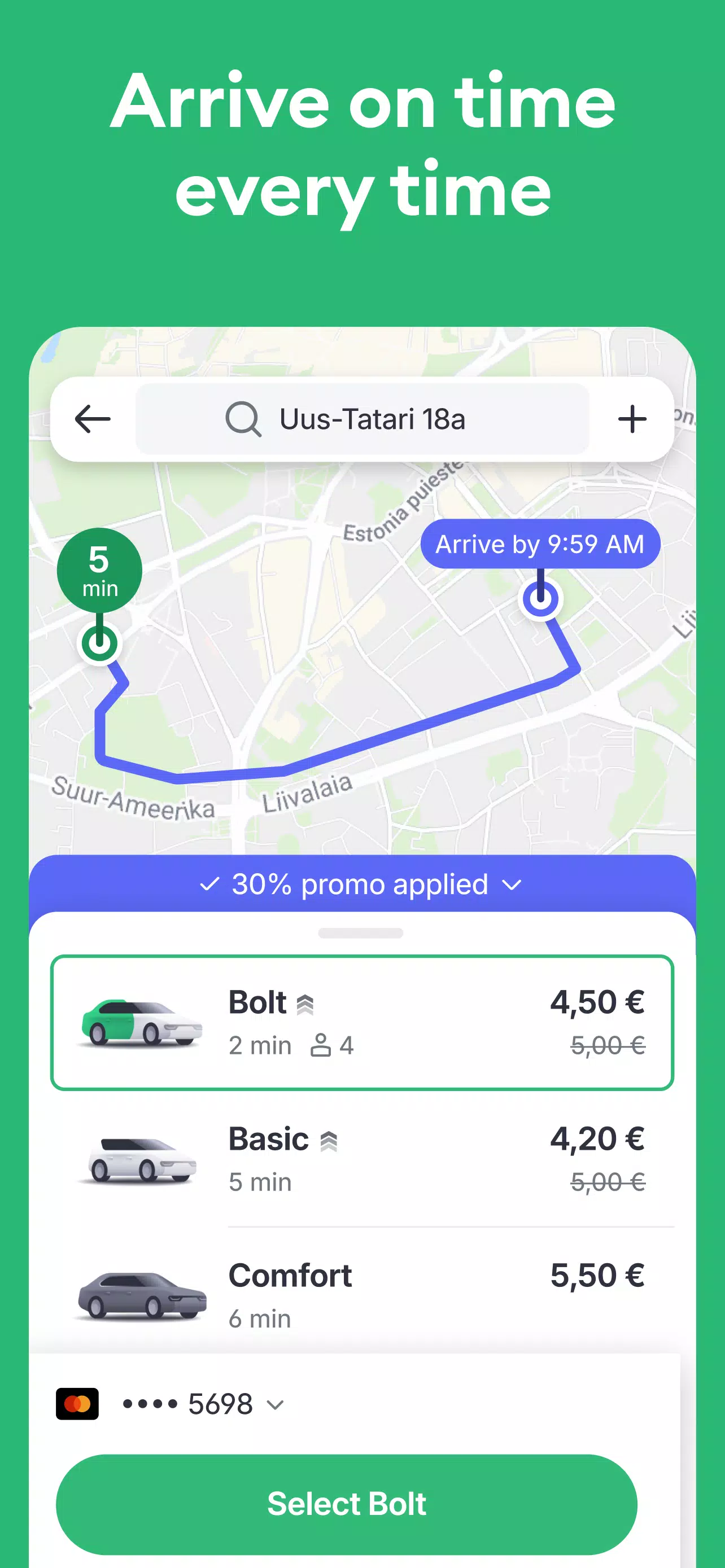 Bolt: Request a Ride 스크린샷 1