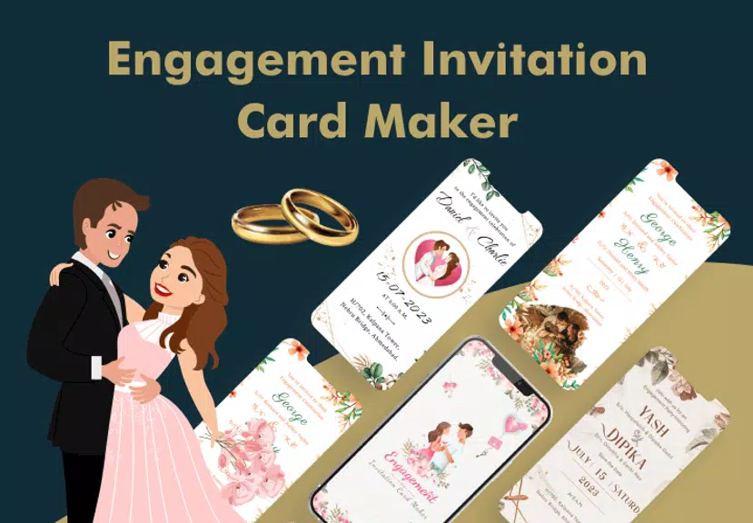 Engagement Card Maker & Design Ảnh chụp màn hình 0