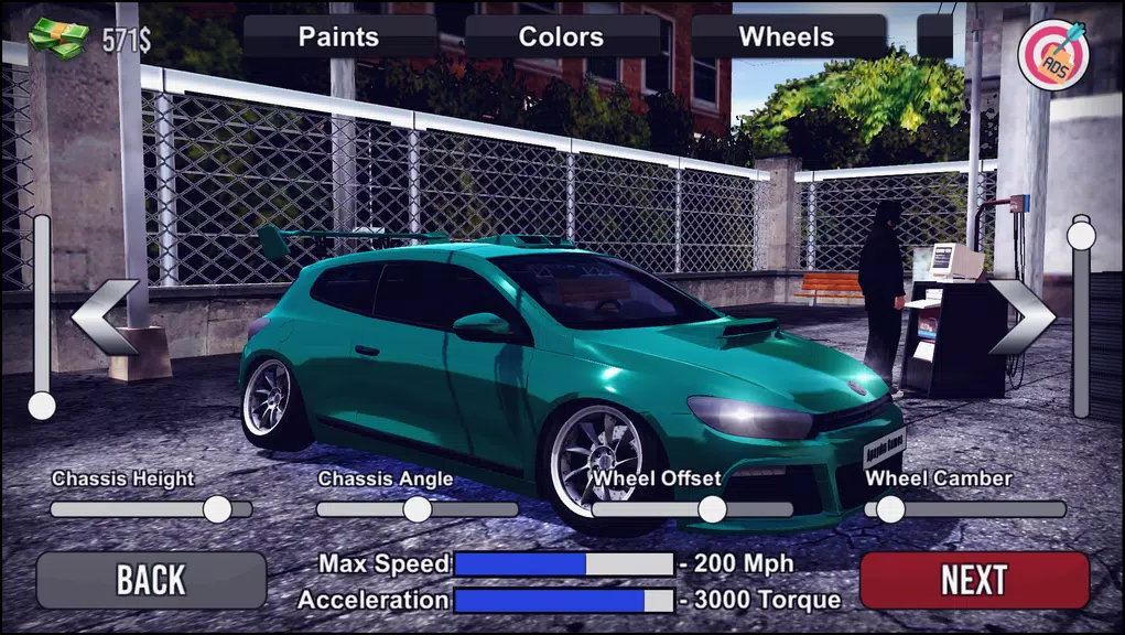 Megane Drift Simulator ဖန်သားပြင်ဓာတ်ပုံ 1