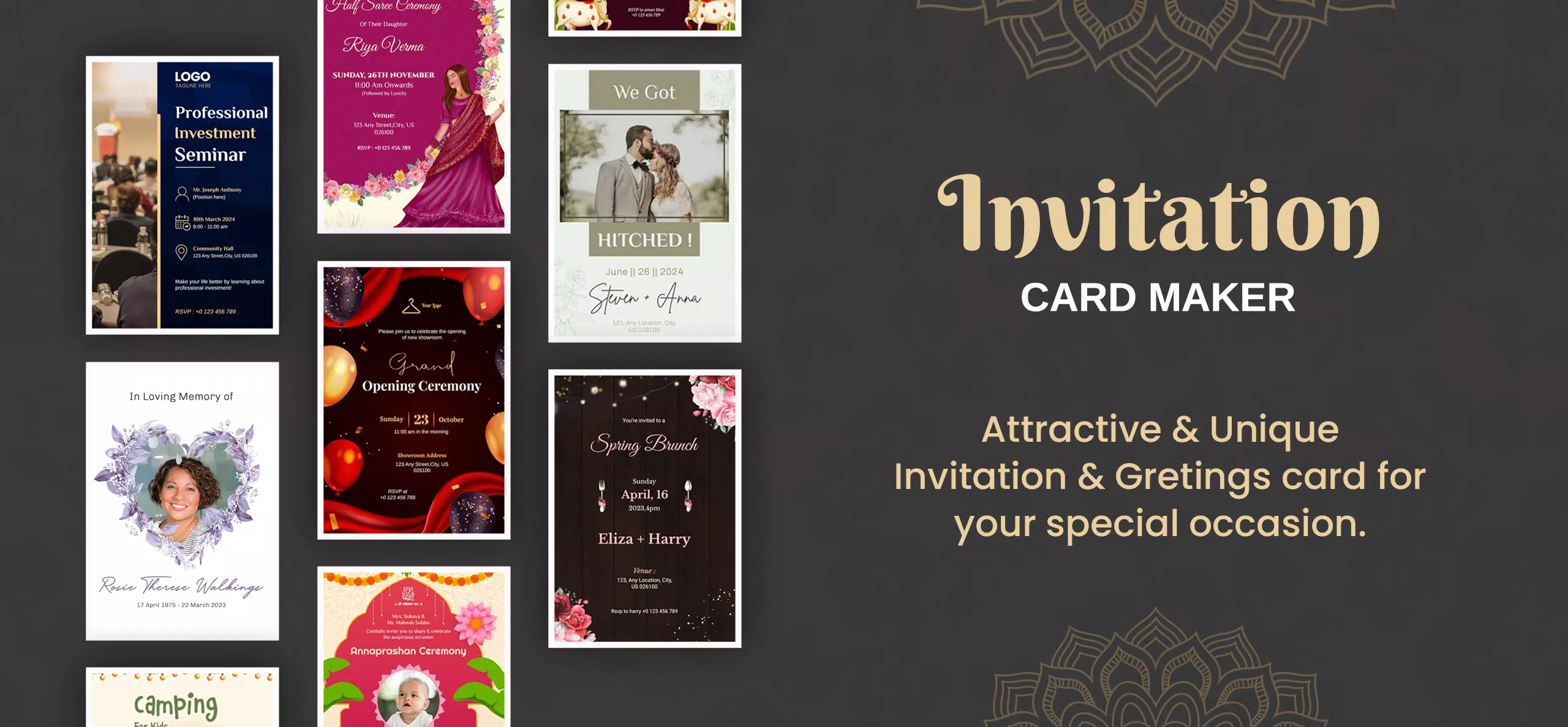 Invitation Card Maker & Design スクリーンショット 0