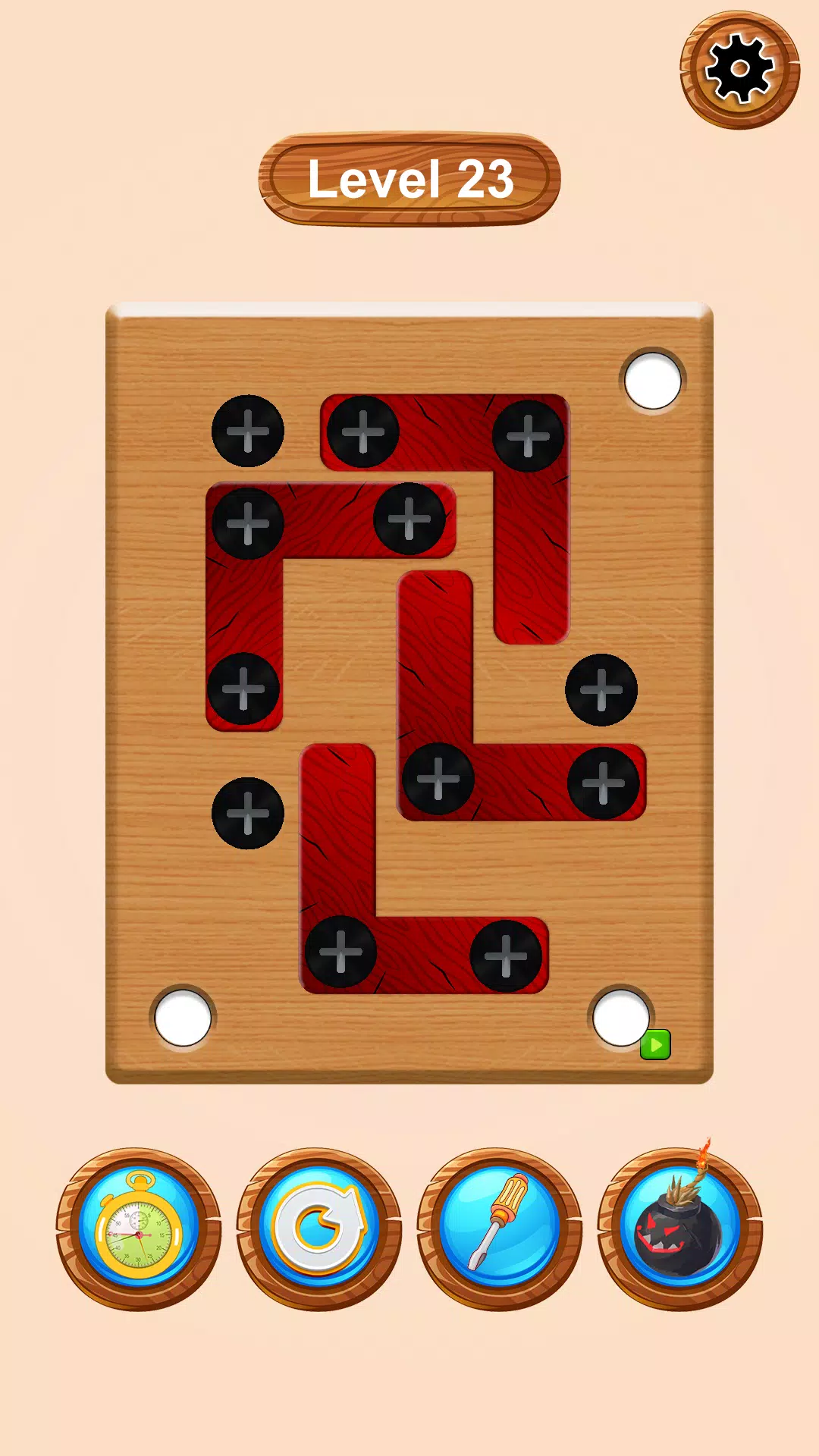 Wood Nuts & Bolts Screw Puzzle 螢幕截圖 3