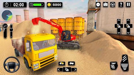 Heavy Sand Excavator 3D Sim Captura de tela 2