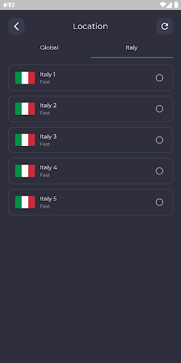 Italy VPN - Fast Proxy Server Zrzut ekranu 2