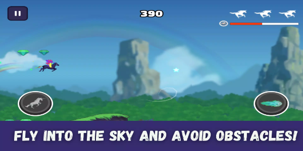 Unicorn Dash : Horse Attack Captura de tela 2