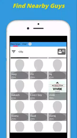 Gay Chat App & Gay Dating App Ekran Görüntüsü 1
