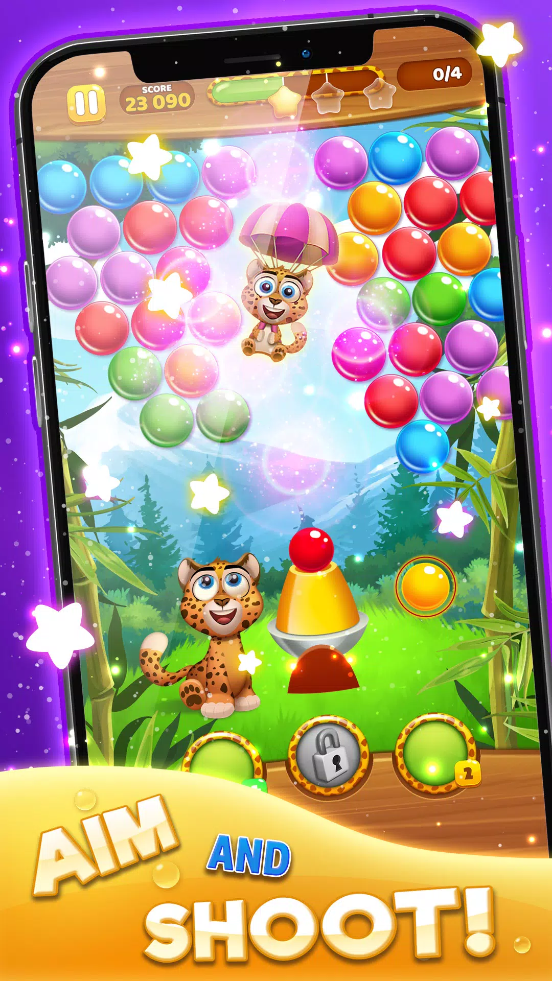 Bubble Pop: Wild Rescue Ekran Görüntüsü 1