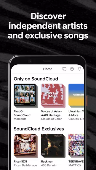 Schermata SoundCloud: Play Music & Songs 0