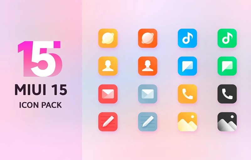 Mi15 Icon Pack ဖန်သားပြင်ဓာတ်ပုံ 2