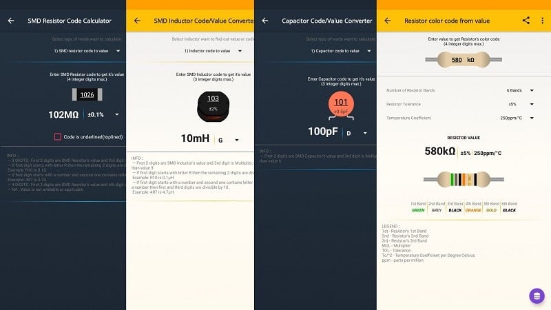 ElectroCalc Ảnh chụp màn hình 1