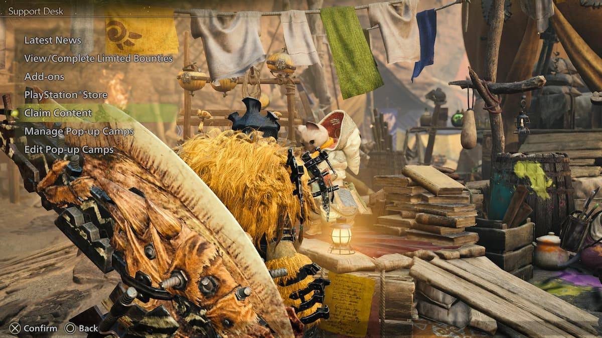 Comment échanger des bonus de précommande et des modules complémentaires dans Monster Hunter Wilds