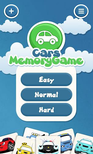 Cars memory game for kids Screenshot 0