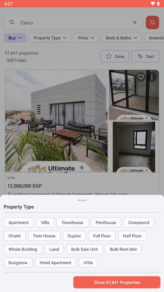 Propertyfinder Zrzut ekranu 2