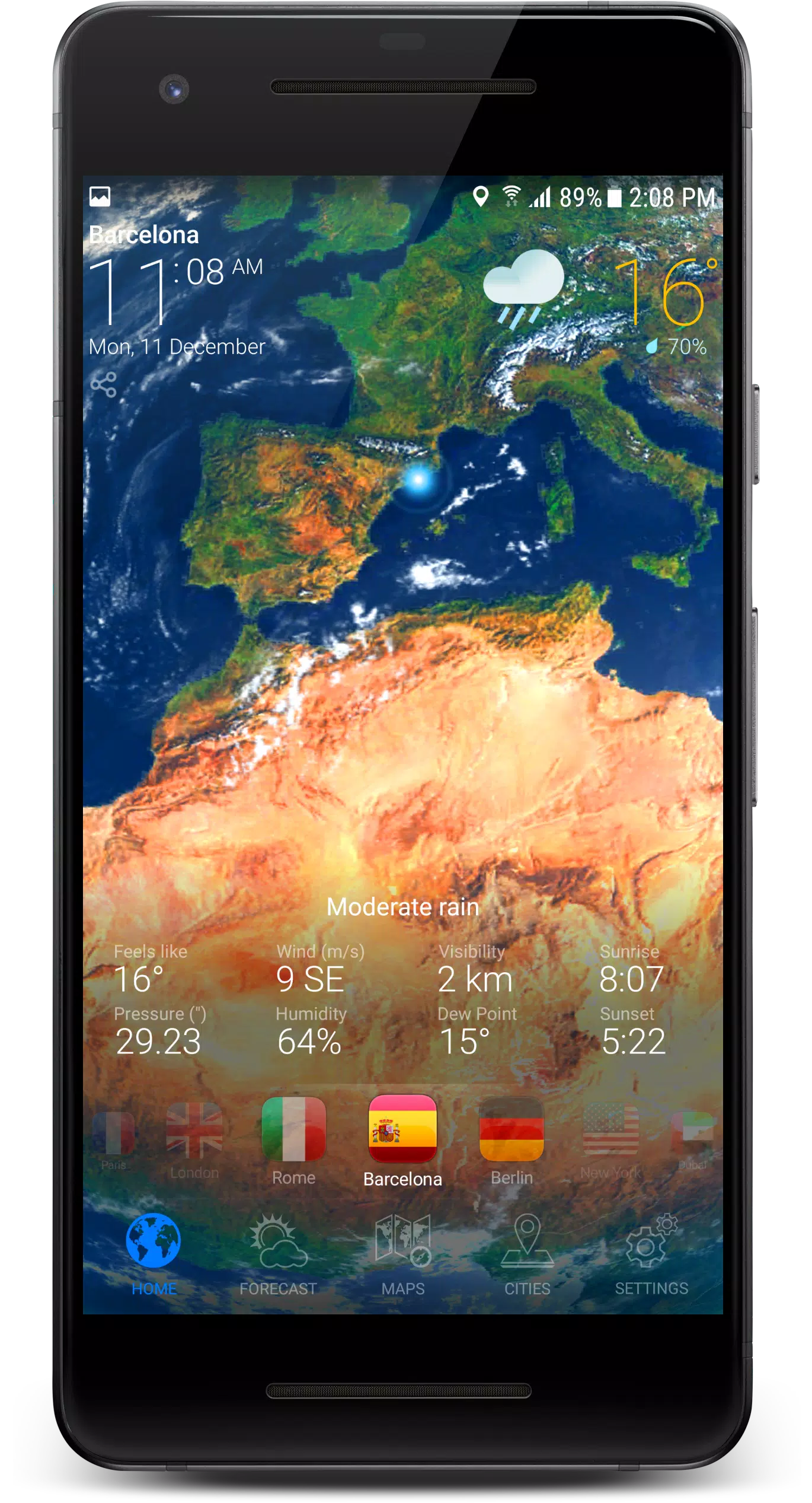 3D EARTH PRO - local forecast 스크린샷 2