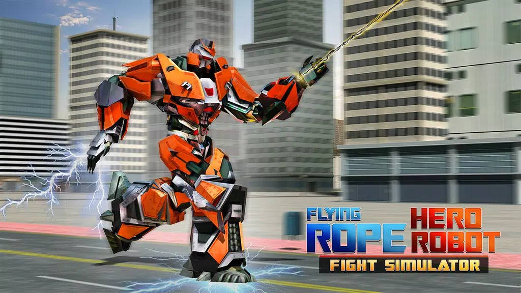Flying Rope Hero Robot Fight Simulator স্ক্রিনশট 2