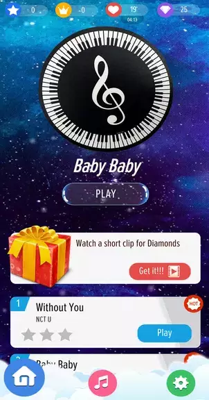 Schermata Kpop Piano Magic Tiles Offline - All Korean Song 0