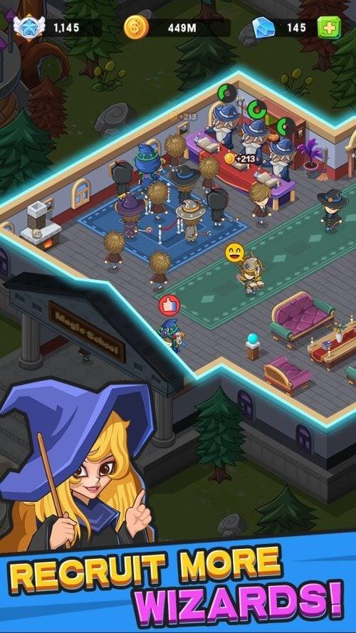 Idle Wizard College Ekran Görüntüsü 3