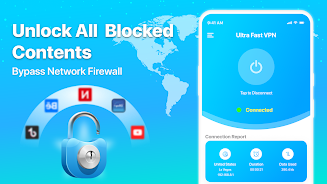 Fast VPN Ultra Fast Proxy VPN 螢幕截圖 1