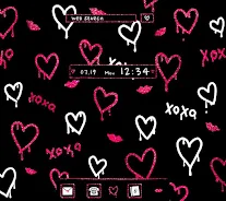 Glitter Hearts Wallpaper Screenshot 0