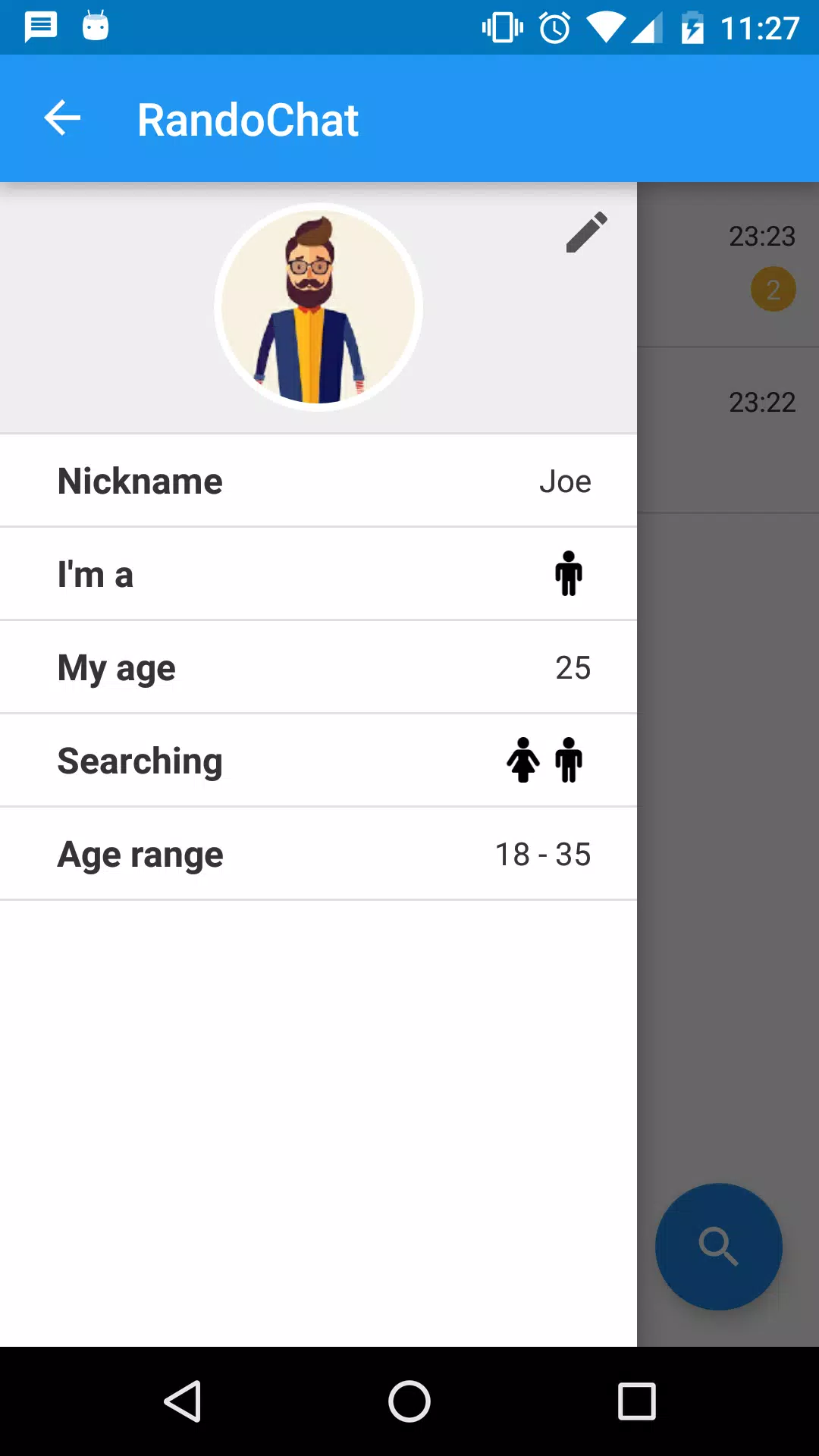 RandoChat - Chat roulette 스크린샷 0