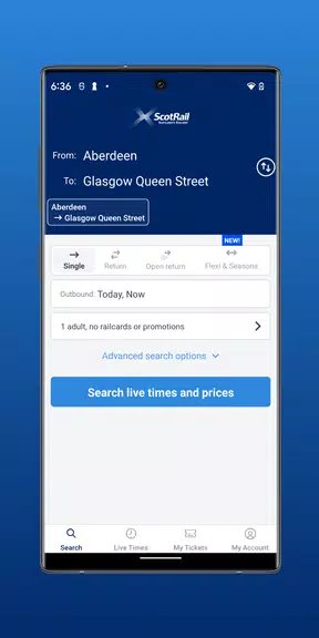 ScotRail Train Times & Tickets 螢幕截圖 0