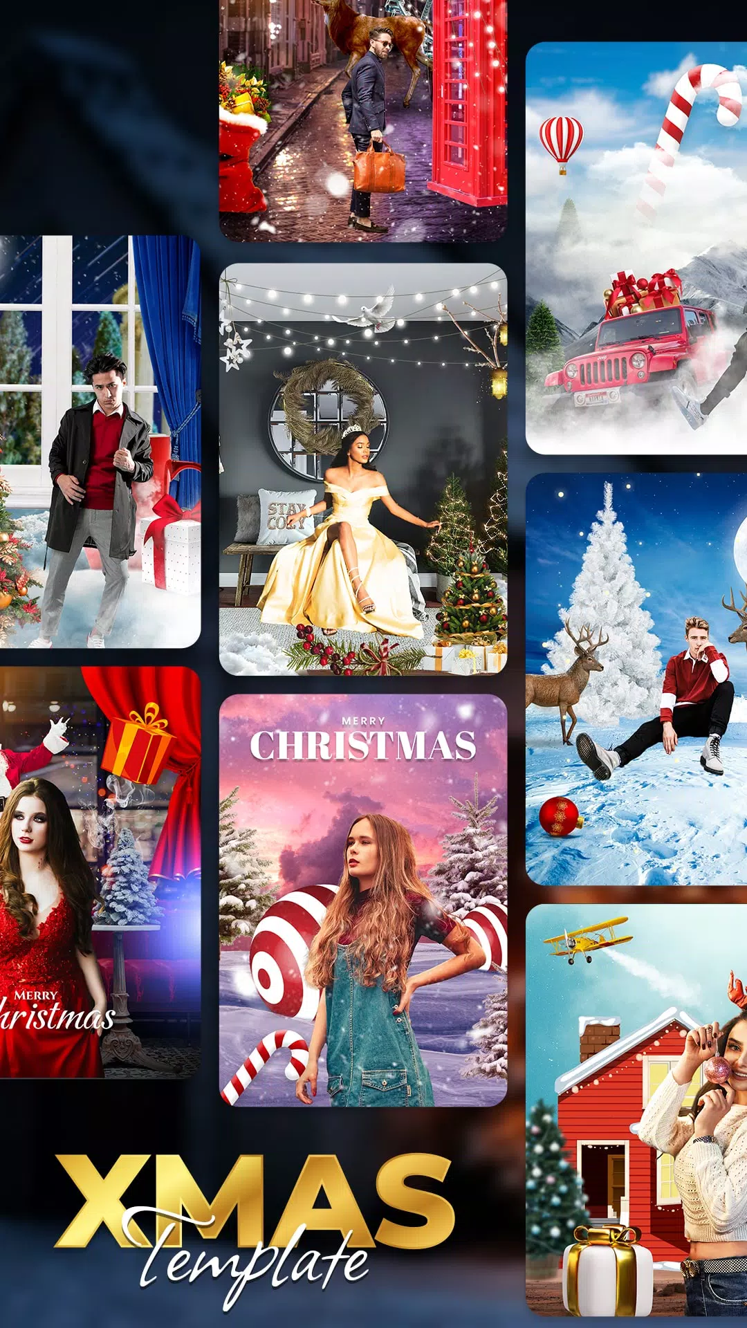 Schermata Christmas Photo Frames, Editor 2