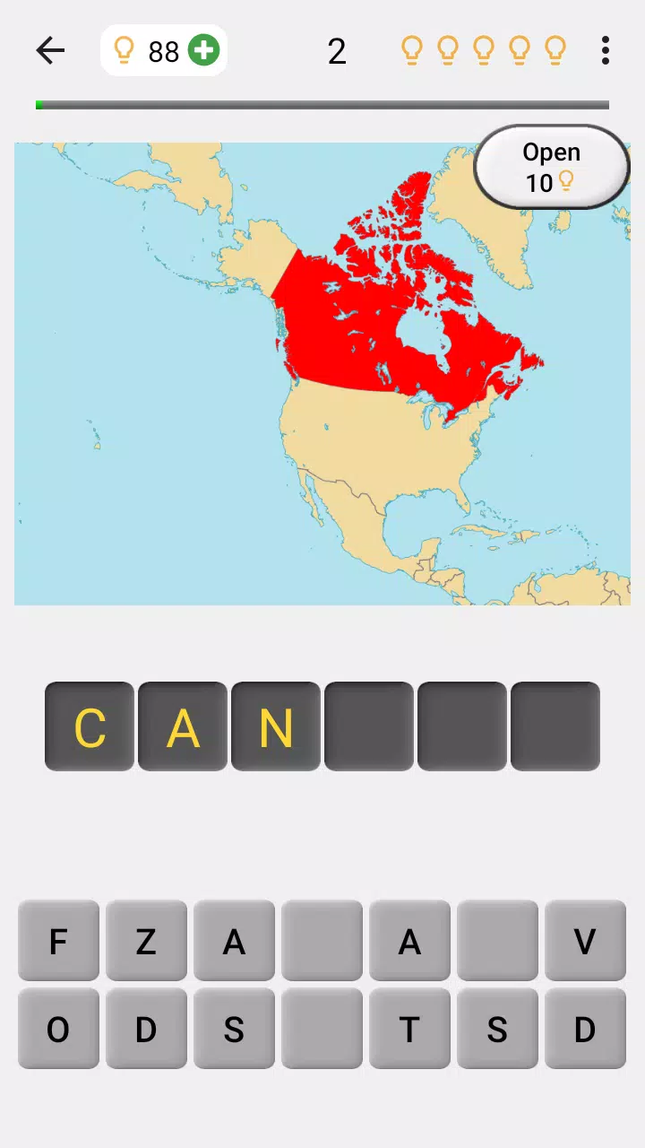 Maps of All Countries Geo-Quiz Ekran Görüntüsü 1