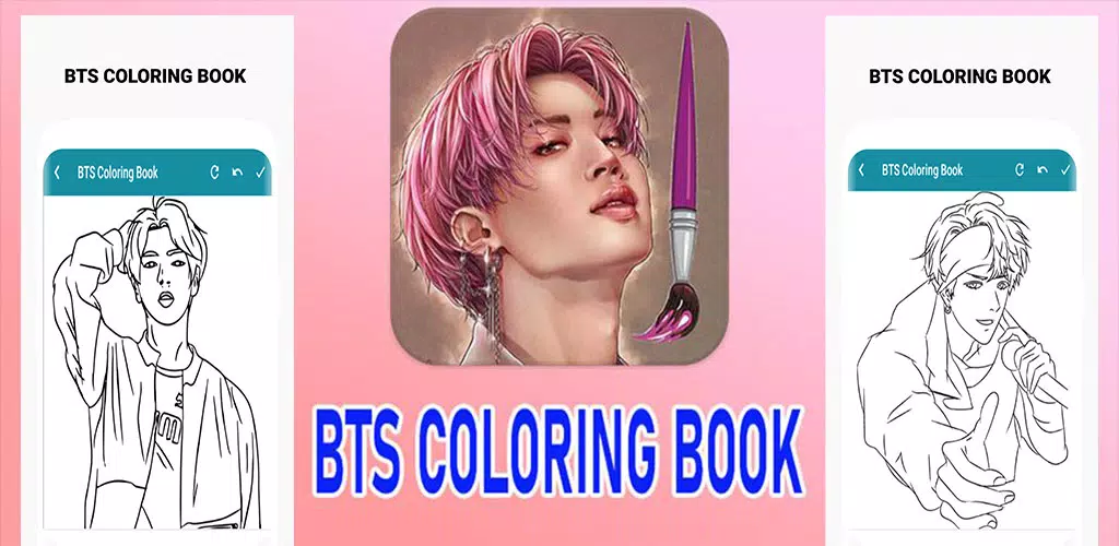 BTS Coloring Book स्क्रीनशॉट 0