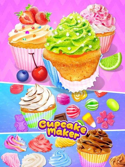 Cupcake Maker: Unicorn Cupcake ဖန်သားပြင်ဓာတ်ပုံ 1