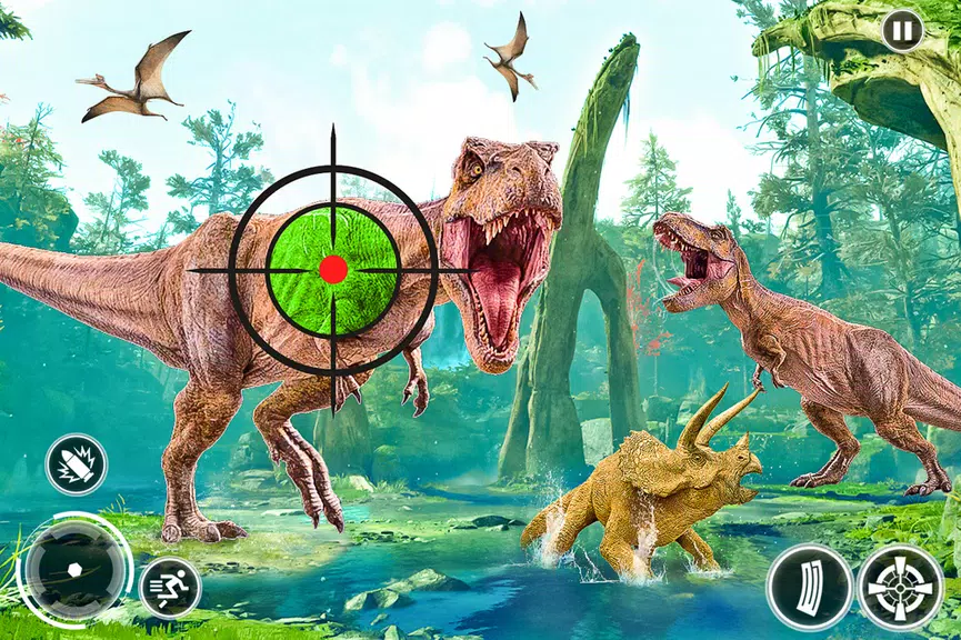 Super Dino Hunting Zoo Games Schermafbeelding 2