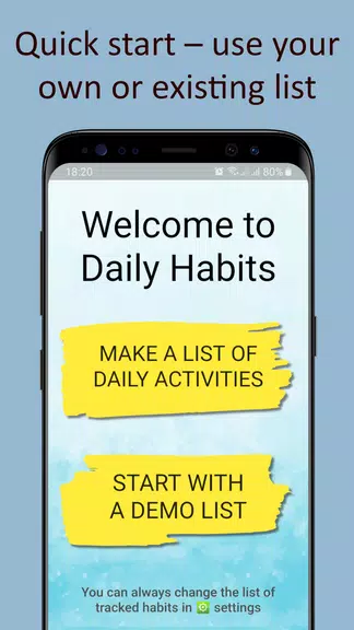 Daily activities tracker Captura de tela 1