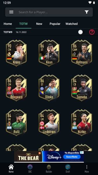 FUTBIN 24 Database & Draft应用截图第2张